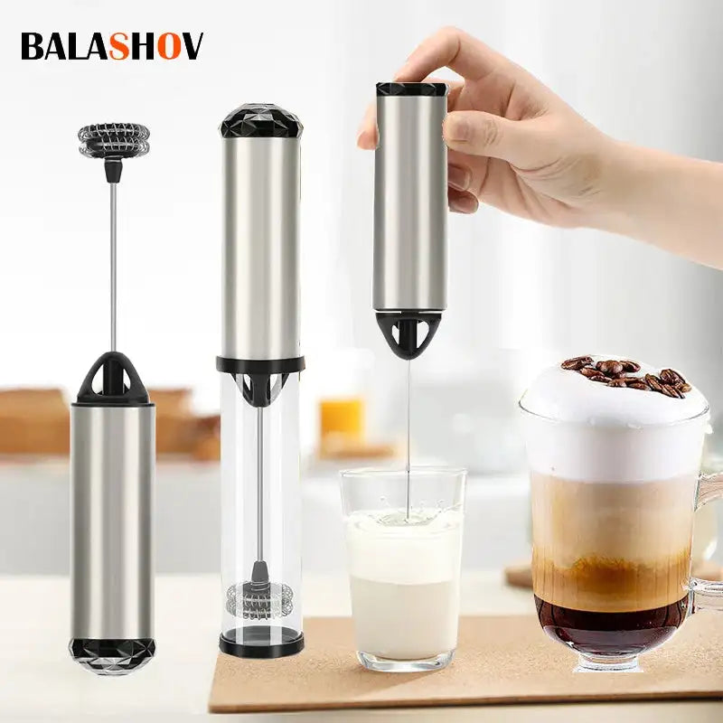 Portable Electric Milk Frother Handheld Coffee Mixer