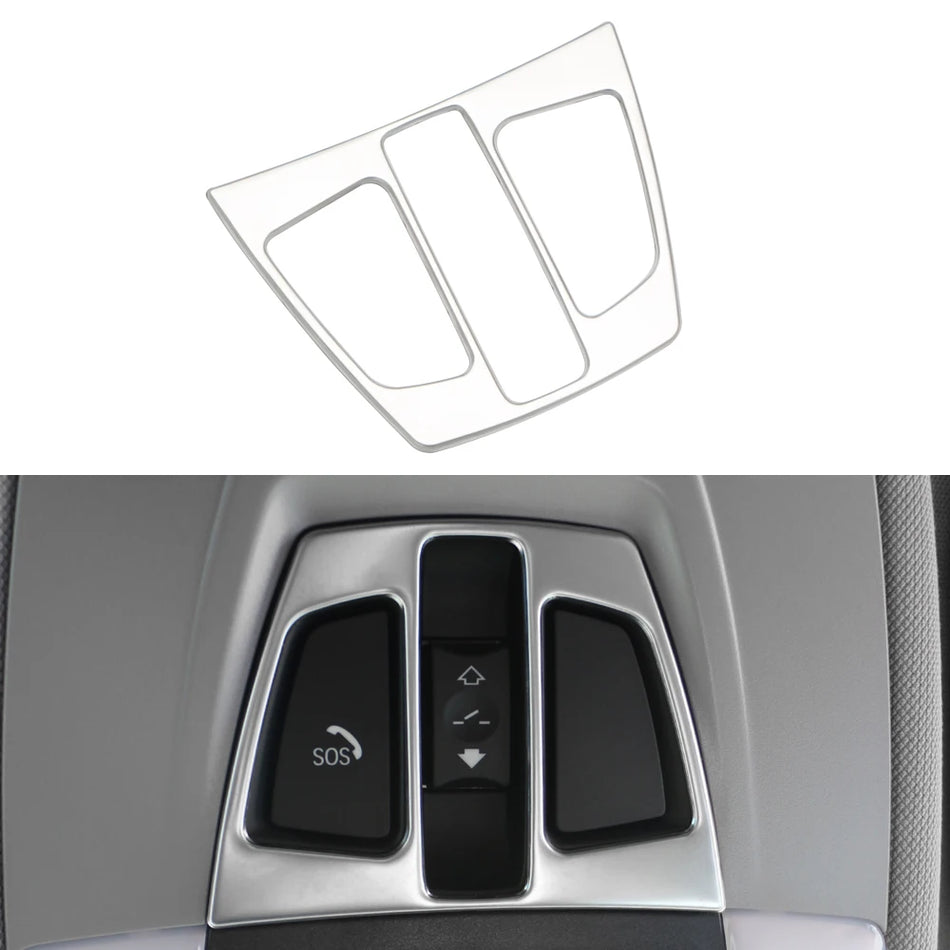 Рамка для подсветки чтения BMW X1 F48, отделка из нержавеющей стали