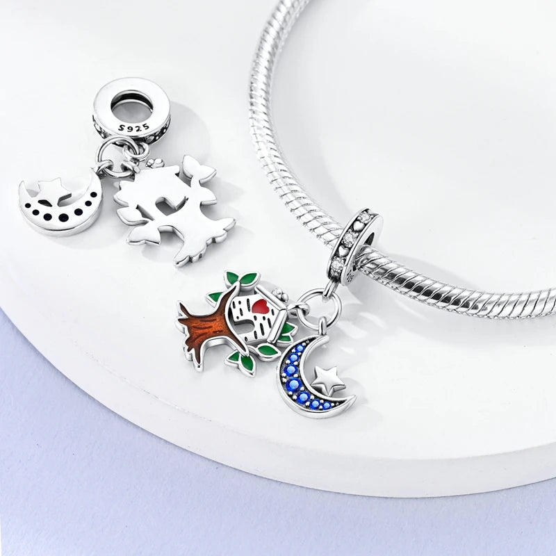 Elegant Christmas 925 Silver Charms for Pandora Bracelets
