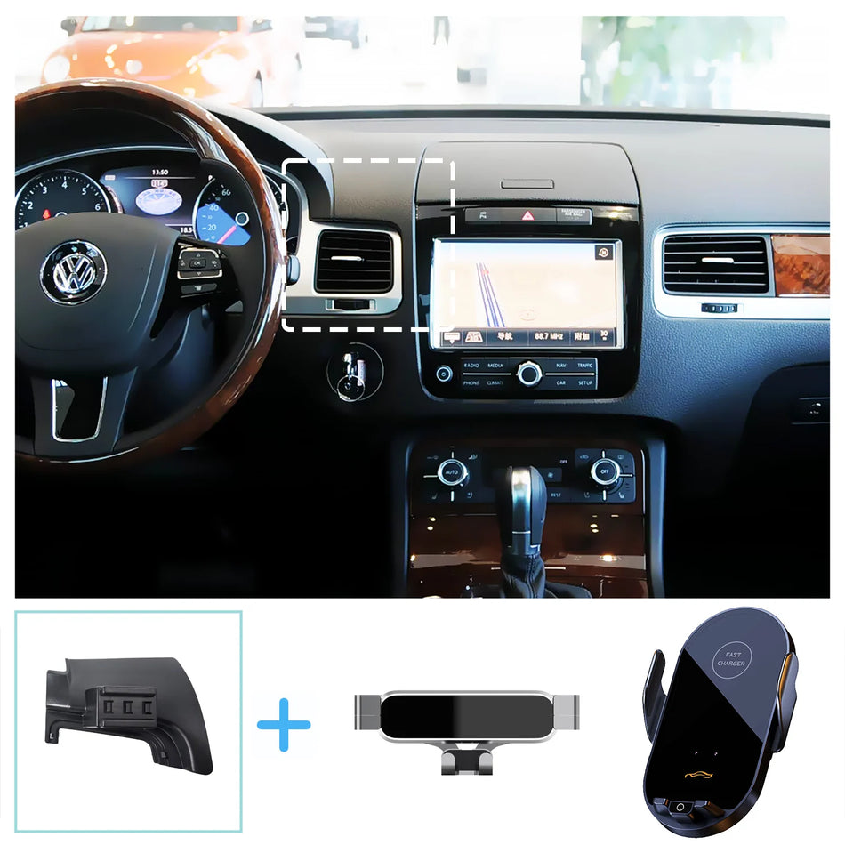 Touareg Trådlös Laddning Telefonhållare Bas Gravitation Ställ