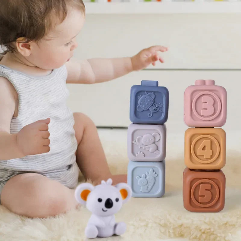 Soft Rubber Block Toy &ndash; Safe and Educational Stacking Fun