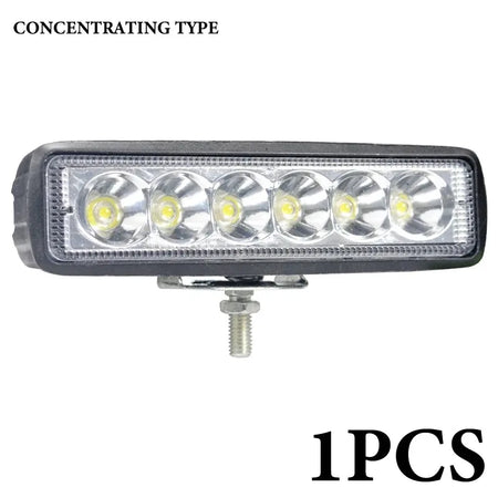 Kevanly 6LED Work Light Bar &ndash; Super Bright 6000K LED Spotlight 1pcs