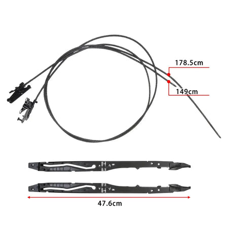FL3Z-1651071-A FL3Z-1651071-B Sunroof Glass Cables for Ford F150 2015-2020,for Ford F250/F350/F450 2017-2019,for Ford Expedition by InterCyprus Trading Ltd