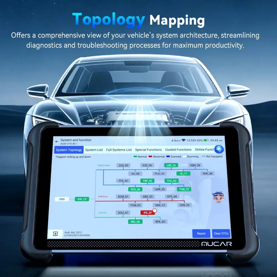 AI OBD2 Scanner with Topology Map, 35 Resets and ECU Coding Tools by InterCyprus Trading Ltd