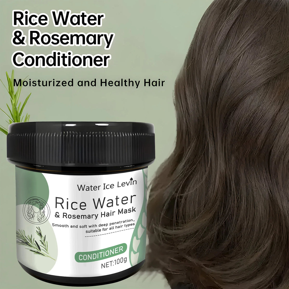 Rice Water Hair Mask &ndash; Damage Repair and Frizz Control