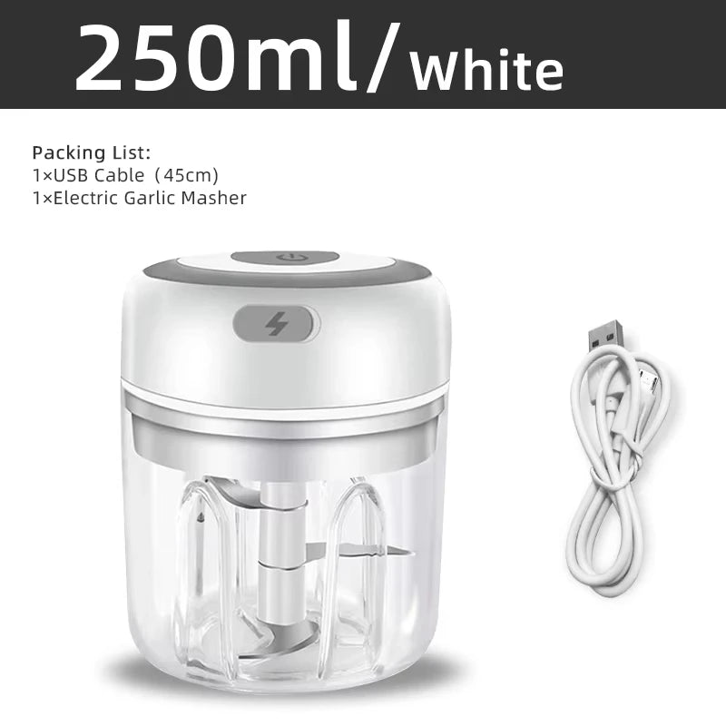 Electric Kitchen Food Chopper &ndash; Convenient USB Portable Design