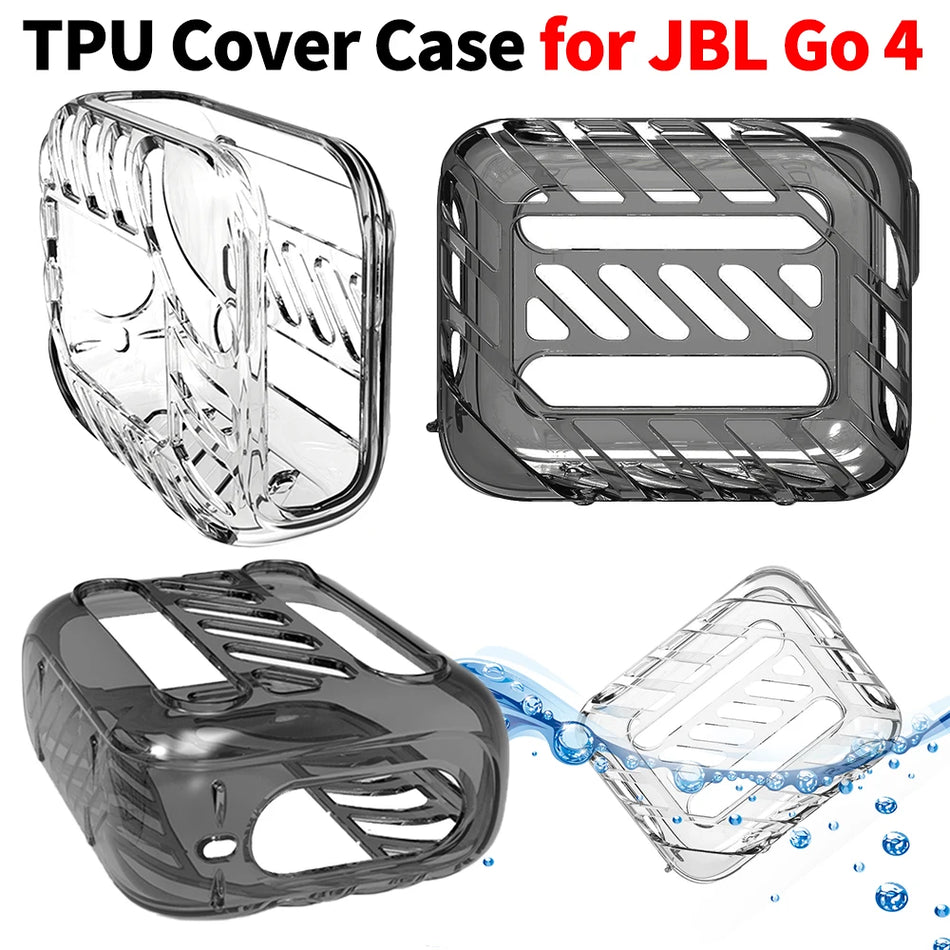 Funda de TPU para altavoz portátil JBL Go 4 transparente