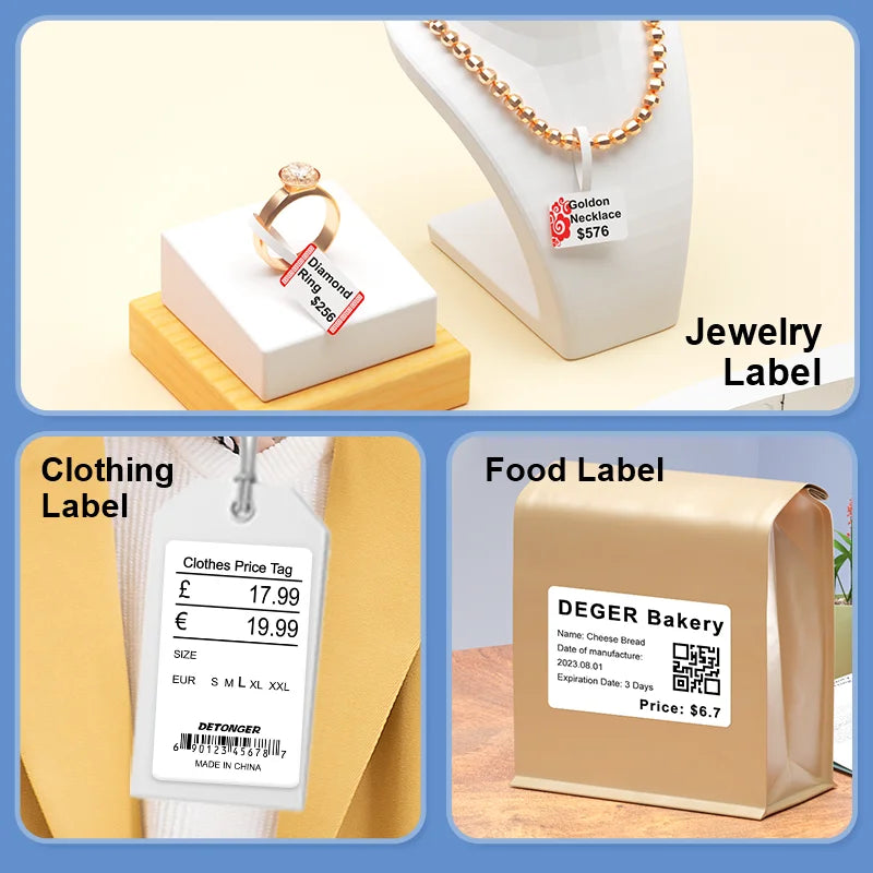 Detonger DP26 Portable Thermal Label Printer &ndash; Bluetooth