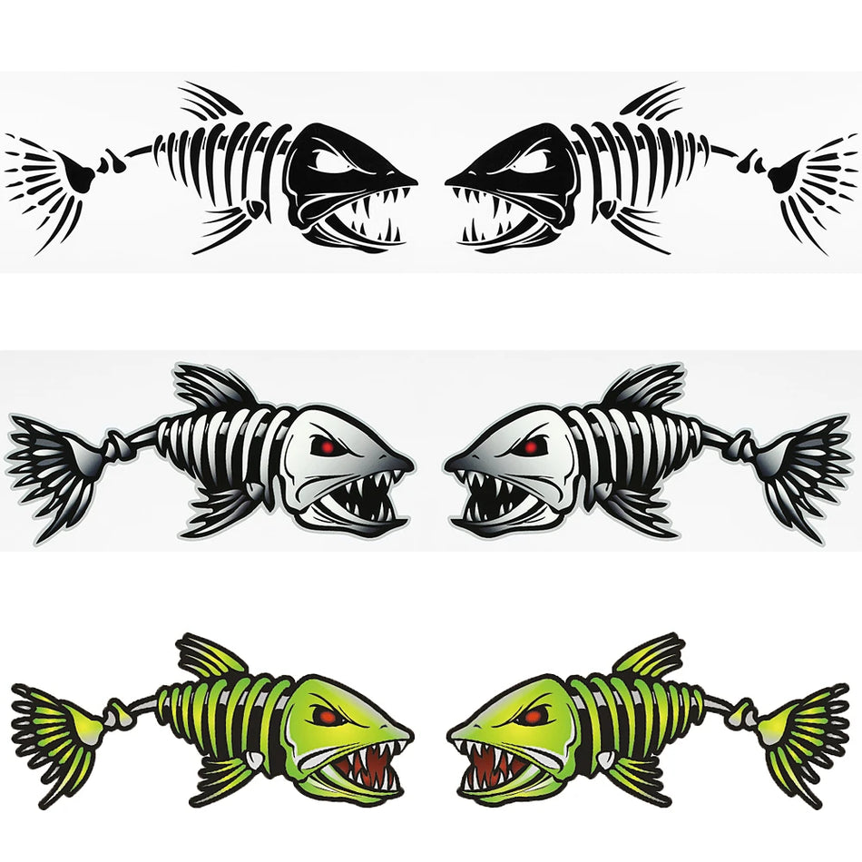 Fish Teeth Mouth Stickers M1741 &ndash; Waterproof Vinyl Decal