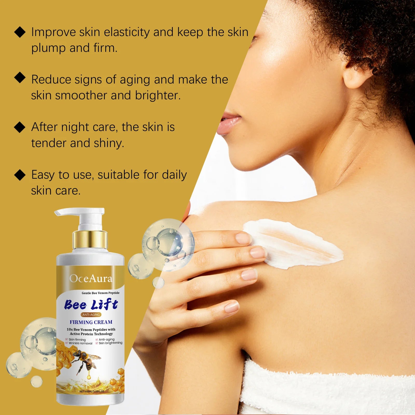 OceAura Collagen Anti-Aging Body Cream &ndash; Nourishing Wrinkle Removal