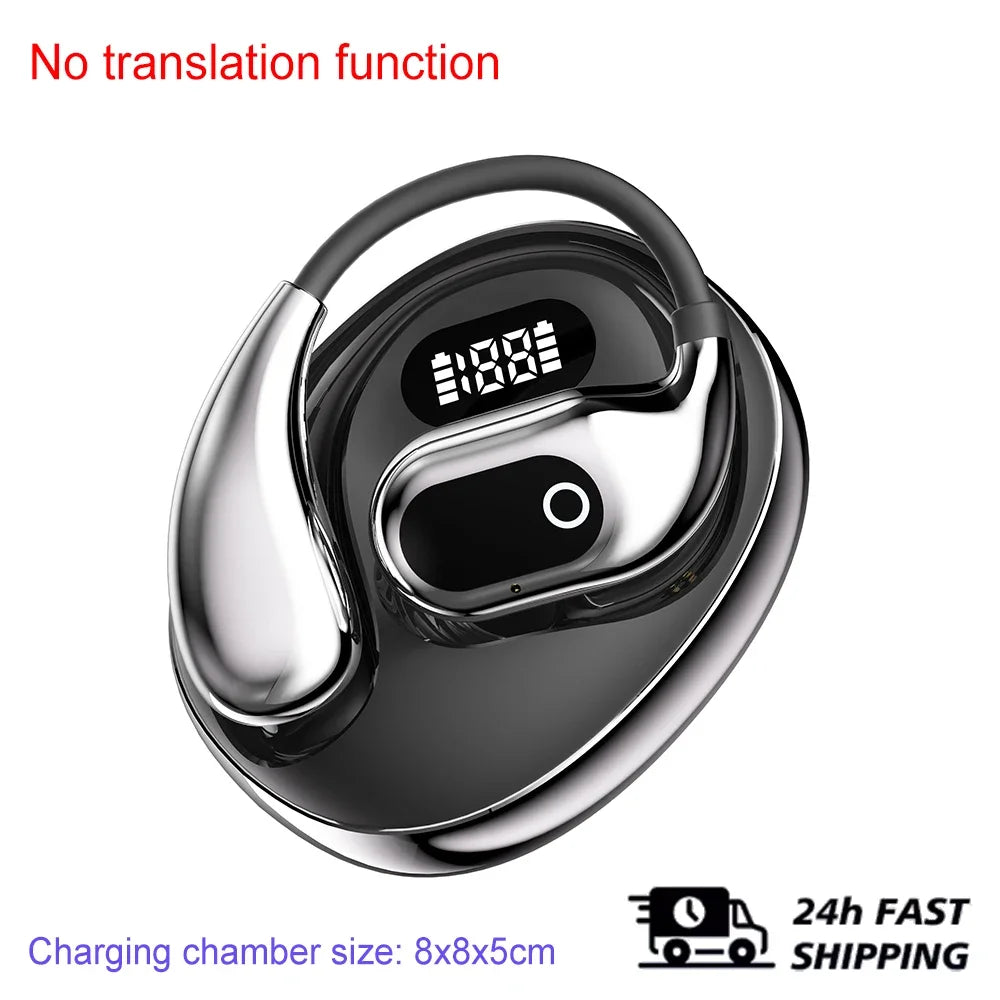 AI Translator Earphones Black