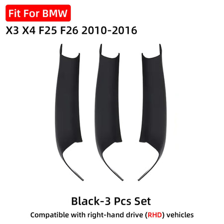 For BMW X3 X4 F25 F26 2010 2011 2012 2013 2014 2015 2016 LHD RHD Car Interior Door Handle Panel Pull Cover Black Beige Carbon by InterCyprus Trading Ltd