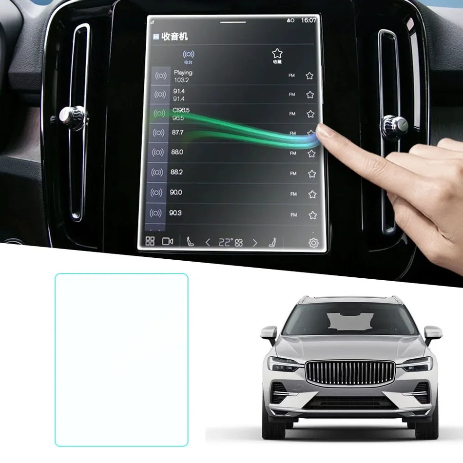 Karkaistu lasinäytönsuojus Volvo XC40 XC60 XC90 V90 2019-2021 infotainment-näytölle