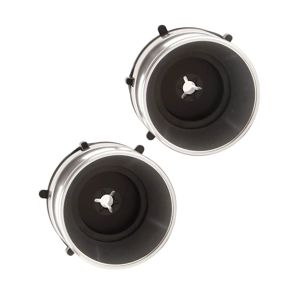 1 Ζευγάρι Γυαλιστερών Αλουμινένιων NAB Κόμβων Αντάπτορες Για Reel To Reel