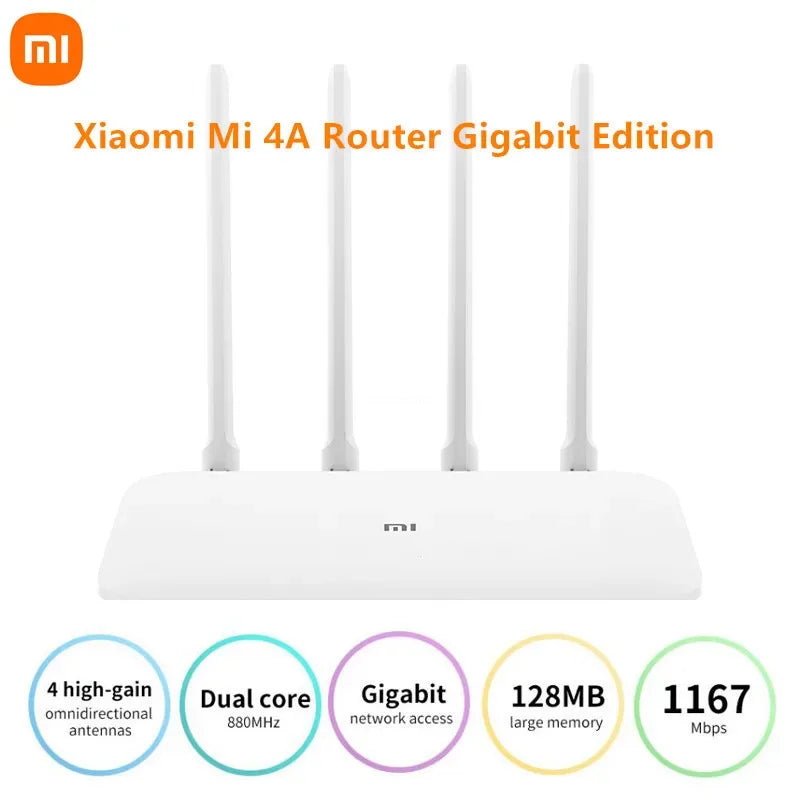 Xiaomi Mi 4A Router Gigabit Edition &ndash; Dual Band 2.4GHz 5GHz