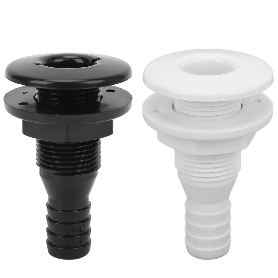3/4in ABS Plastic Boat Thru Hull Connector &amp; Drain Outlet | EBTOOLS