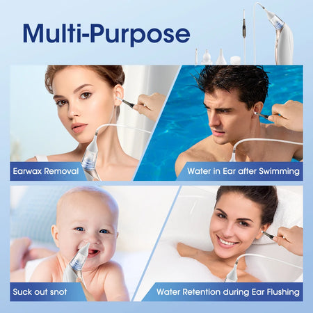3 Modes Ear Wax Vacuum Removal Set - Adjustable Suction