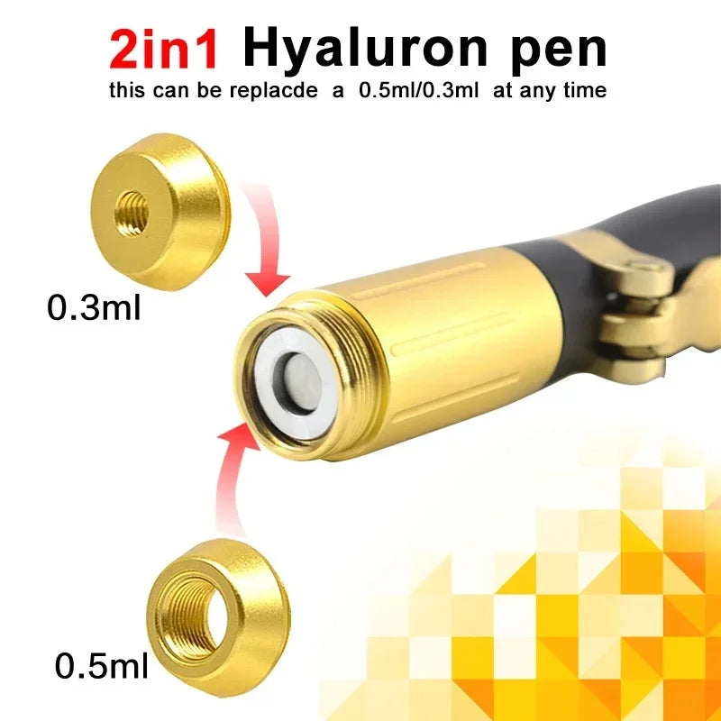 2 In 1 High Pressure Hyaluronic Pen - Anti Wrinkle Lifting