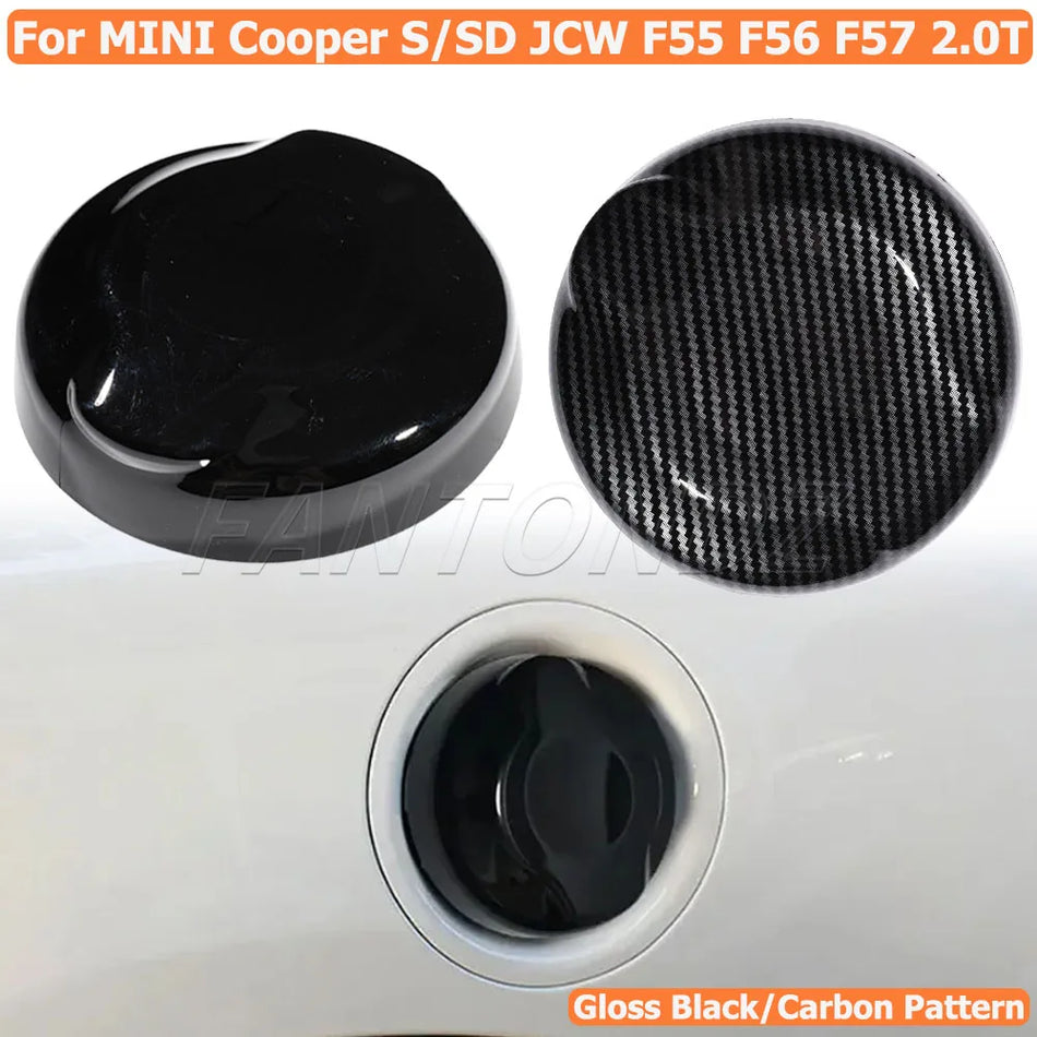 Pegatina de cubierta de tanque de combustible de carbono 3D para Mini Cooper S JCW F56 F55 F57