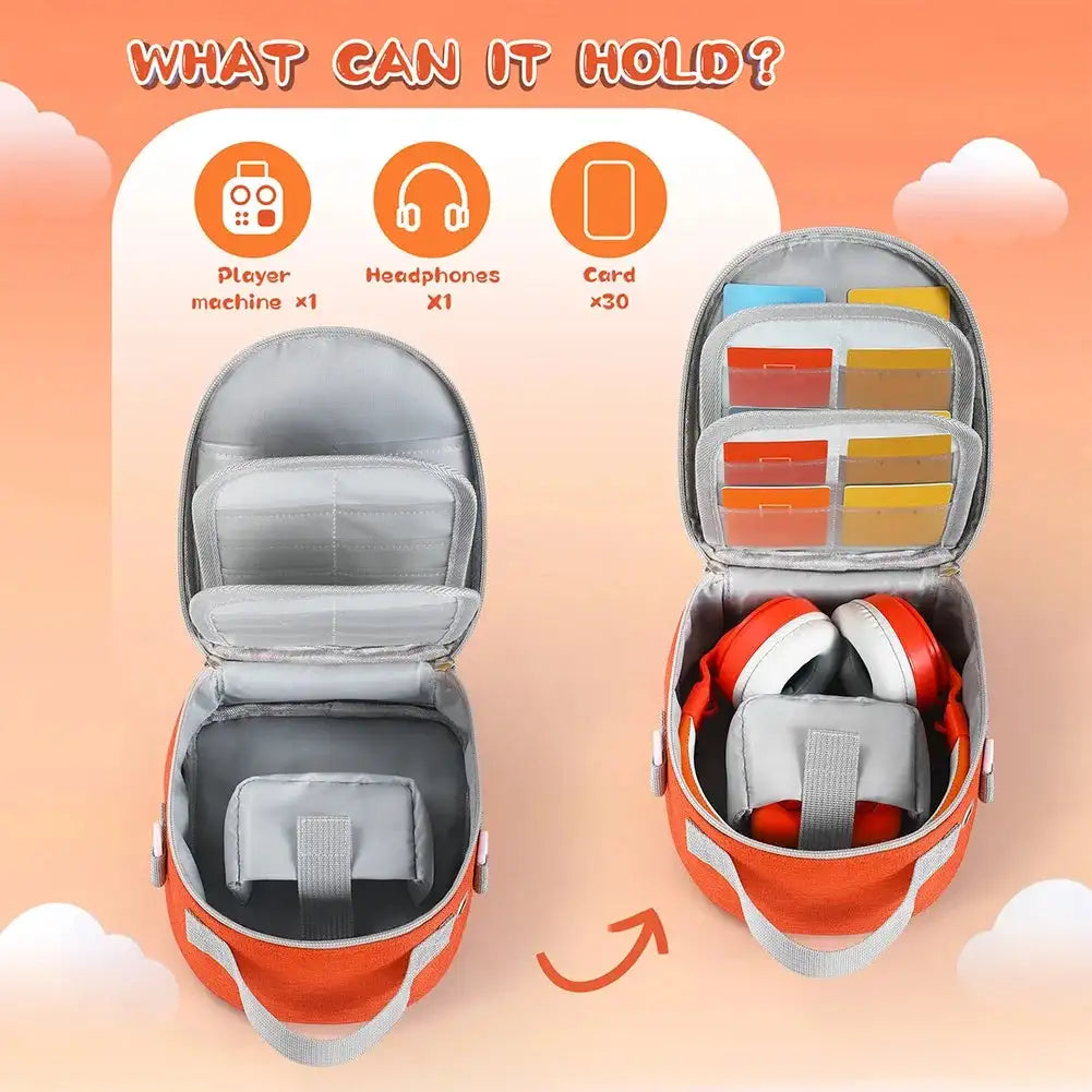 Hard Leather Case For Yoto Mini Music Player Card Storage