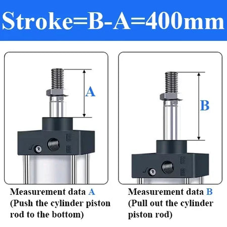 SC Bore 63mm Stroke 25-1000mm Pneumatic Cylinder &ndash; Durable Stroke 400mm / SC63 (Bore 63mm)