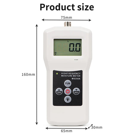 MS350 MS350A Moisture Tester &ndash; LCD Backlit Display
