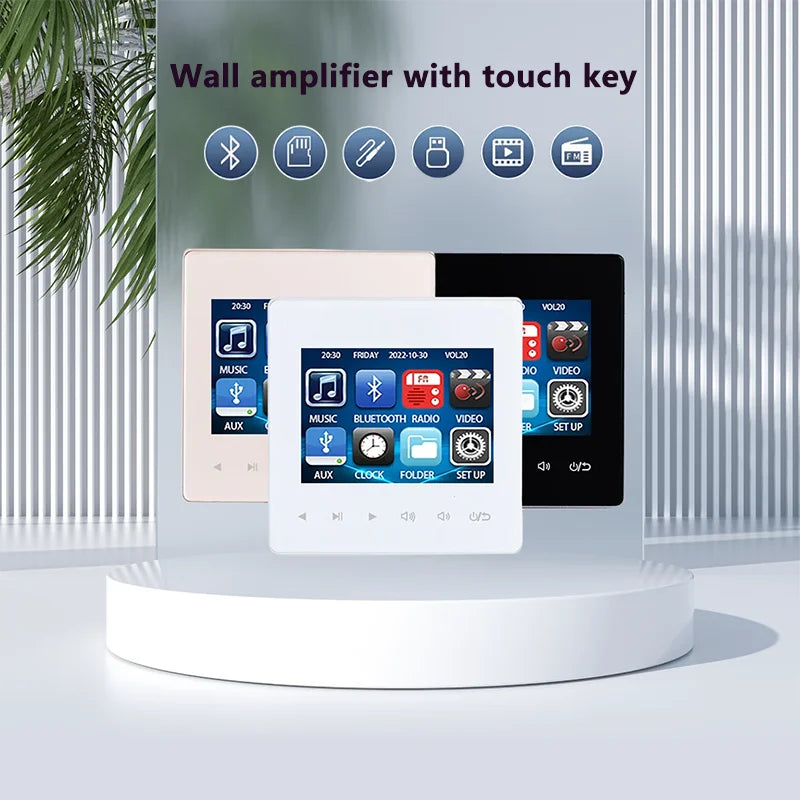 CEKPINL Bluetooth Wall Amplifier with Touch Control and Multi-Channel Output