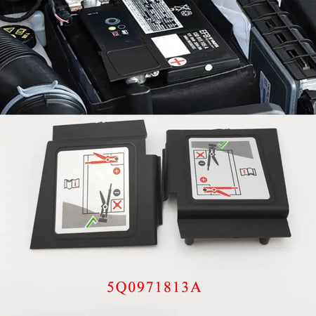5Q0971813A Positive Plastic Battery Cover for VW Golf MK7 by InterCyprus Trading Ltd