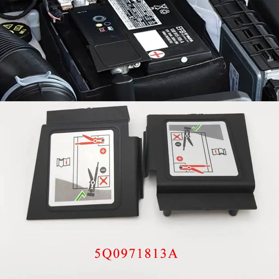 5Q0971813A Positive Plastic Battery Cover for VW Golf MK7 by InterCyprus Trading Ltd