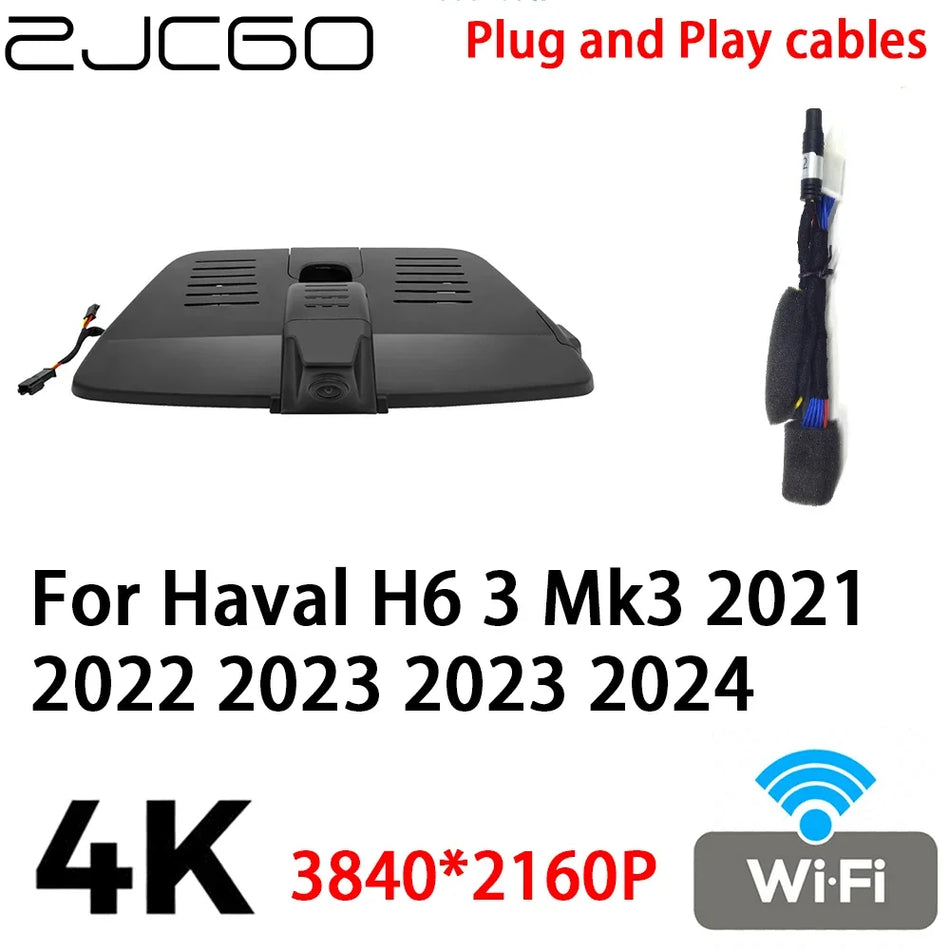 Haval H6 Mk3 Dashcam 4K DVR, Plug and Play Video Recorder