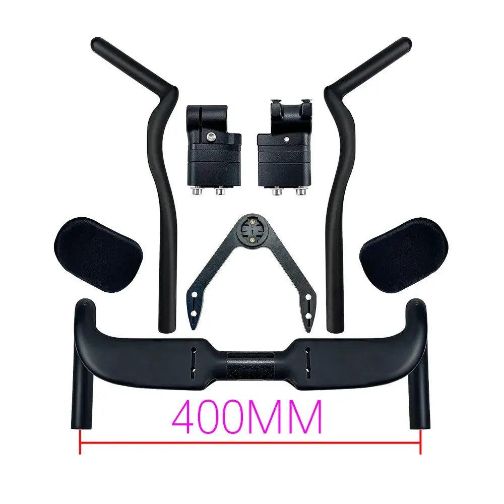 BALUGOE Fully Internal Wiring Road Bike Handlebar Carbon Professional Ironman Triathlon TT Rest Handlebar Bicycle Handle Bar by InterCyprus Trading Ltd