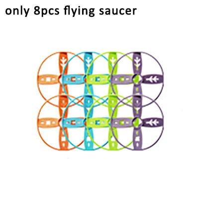 Flying Saucer Disc Launcher &ndash; Engaging Outdoor Fun for Kids Only 8 disk