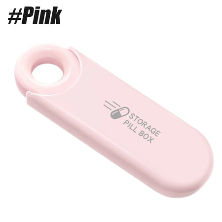Portable Divided Pill Case &ndash; Waterproof Seal for Medication Safety Pink