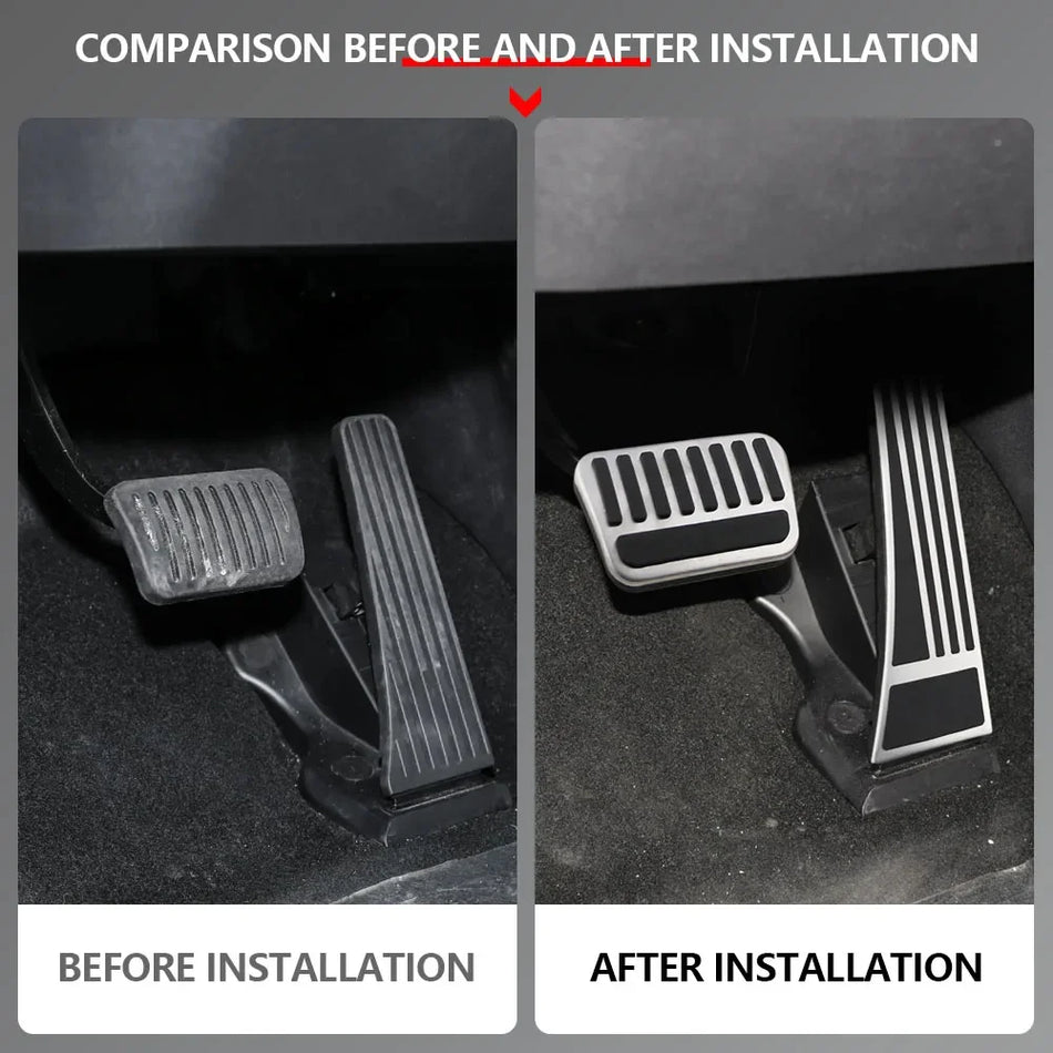 Kryty plynového a brzdového pedálu BYD Seal U z nerezové oceli s gumou