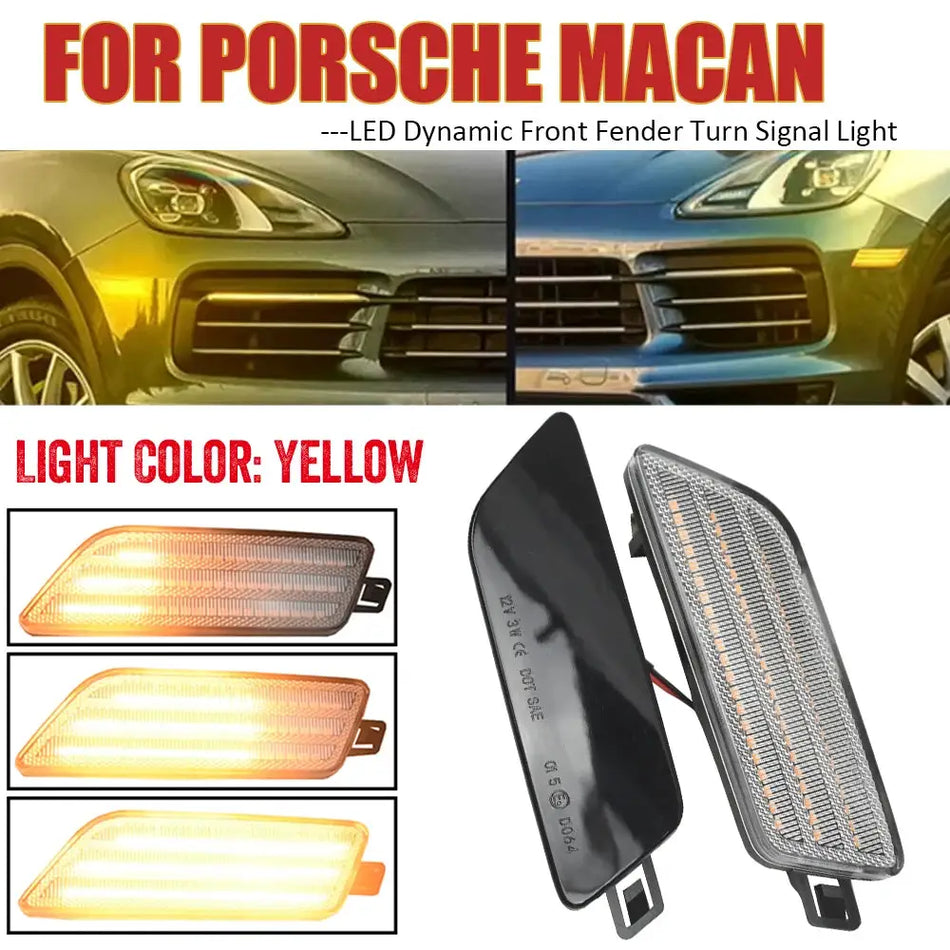 Светодиодные боковые указатели поворота для Porsche Macan 95B-Series 2014-2021