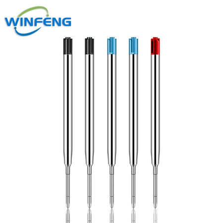 Bolt Action Titanium Alloy Tactical Pen &ndash; Glass Breaker 5Pcs Mixed Refills