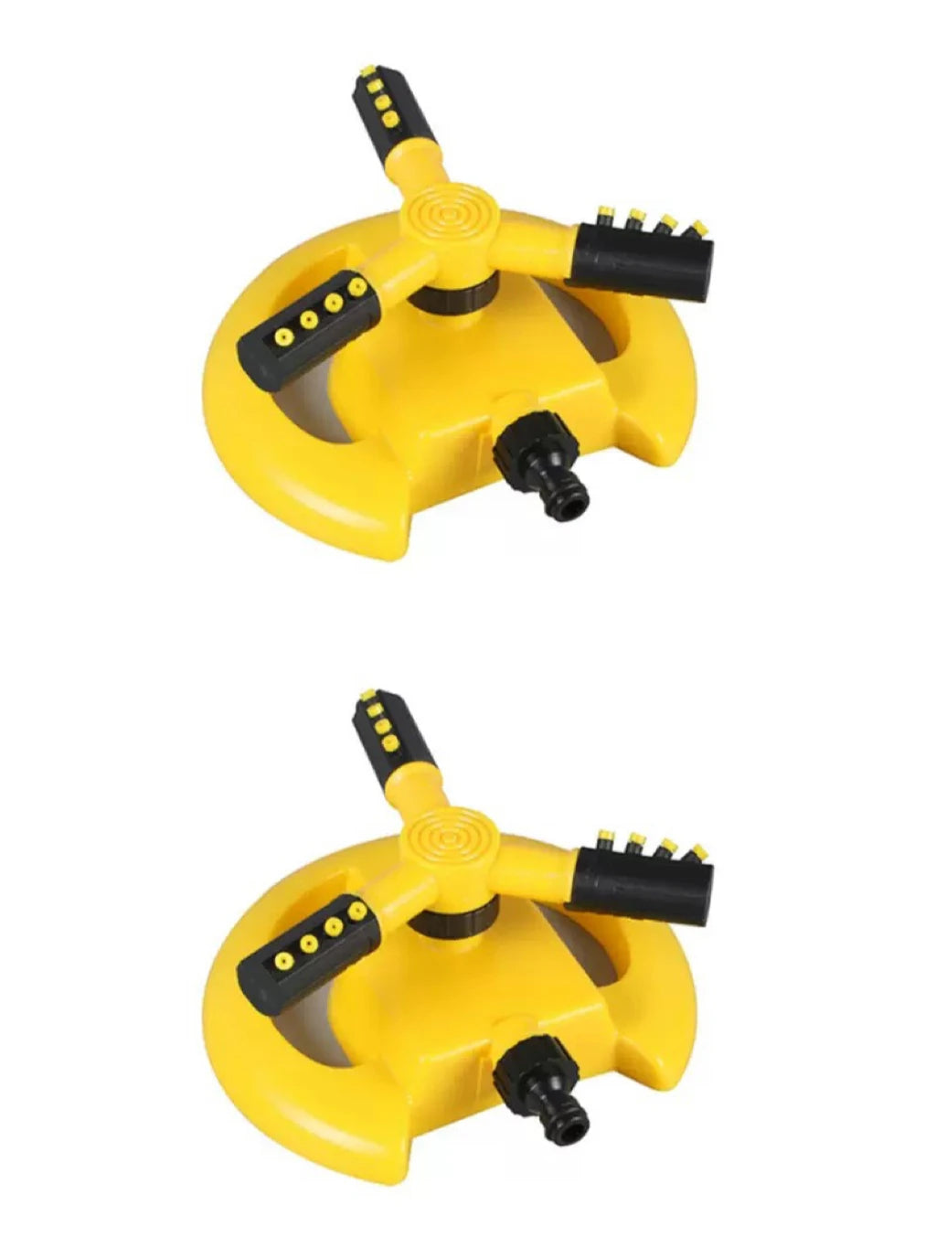 360&deg; Auto Rotating Spray Nozzle Yellow2