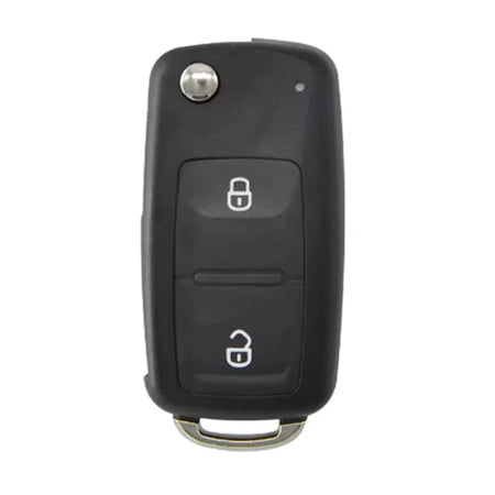 3 Button Flip Folding Key Case for VW Golf Polo Jetta Passat Skoda Seat Plastic by InterCyprus Trading Ltd