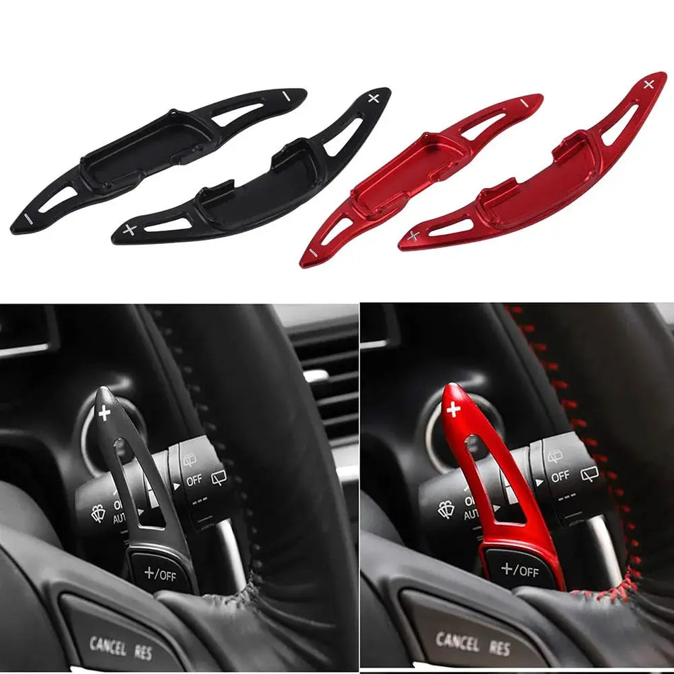 Aluminum Shift Paddle Extensions for Mazda 3 6 CX3 CX5 CX9 MX5 by InterCyprus Trading Ltd