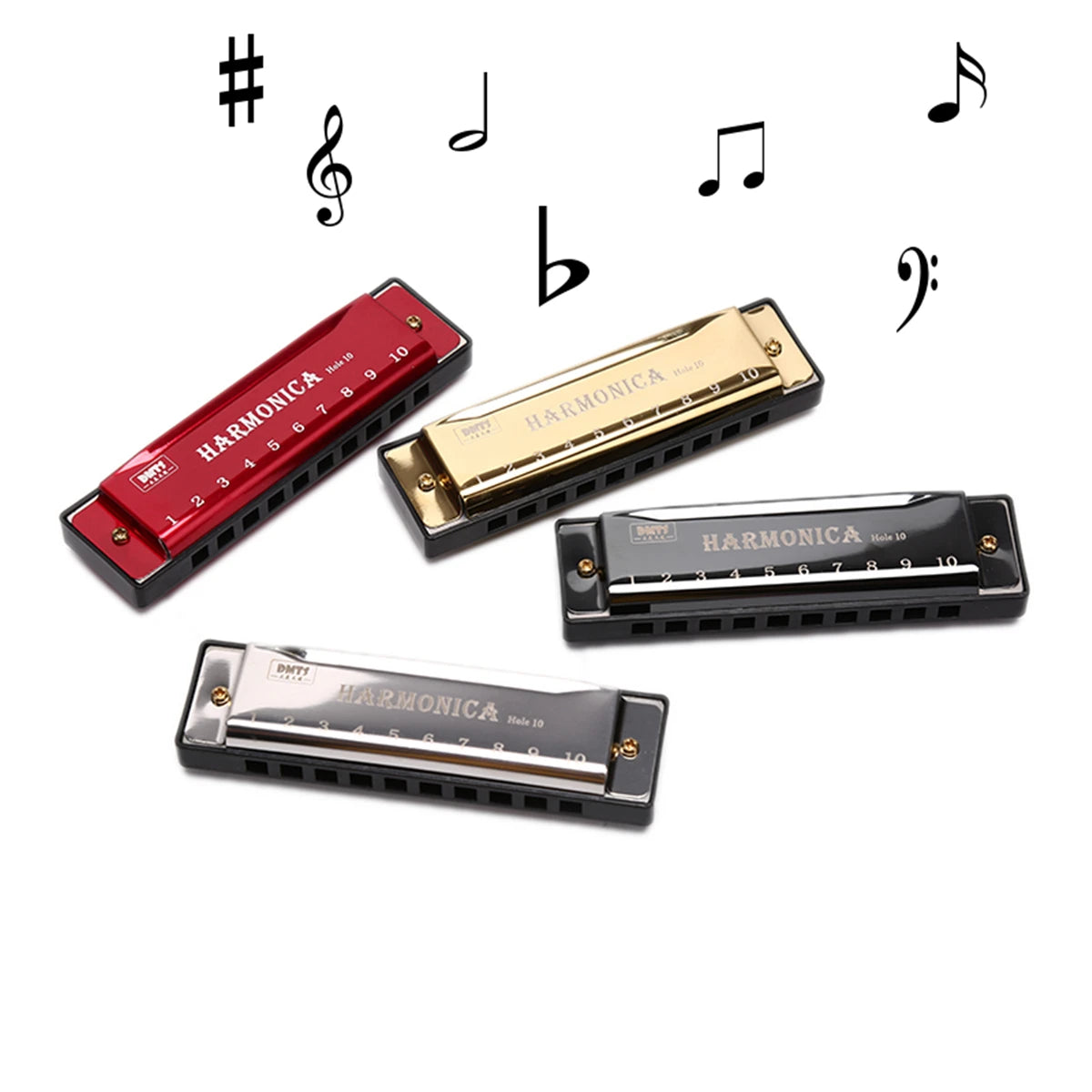 Harmonica Key of C 10 Hole Diatonic Harmonica &ndash; Easy Start