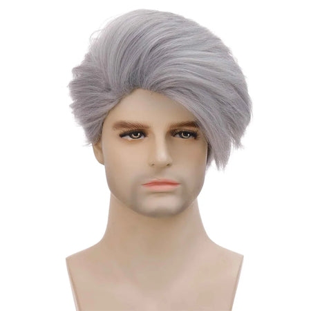 Silver Gray Short Men's Wig by Honey Dream - Stylish Daily Wear silver grey