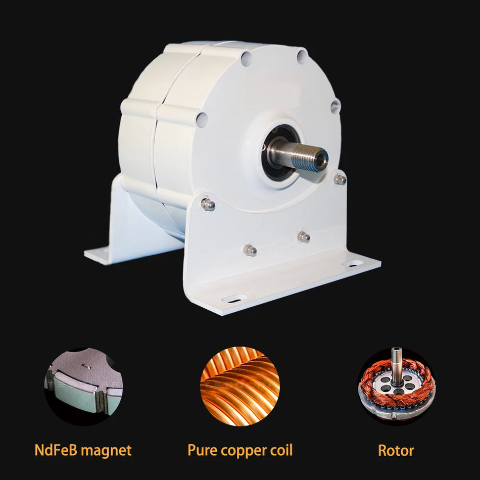 Generatore Eolico a Magneti Permanenti Senza Ingranaggi 6kW 12V
