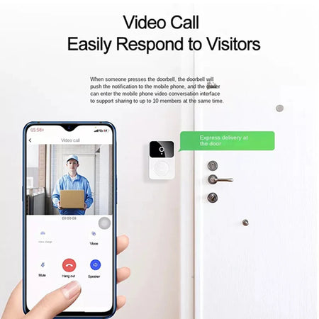 Tuya WiFi Video Doorbell &ndash; Motion Detection HD Camera