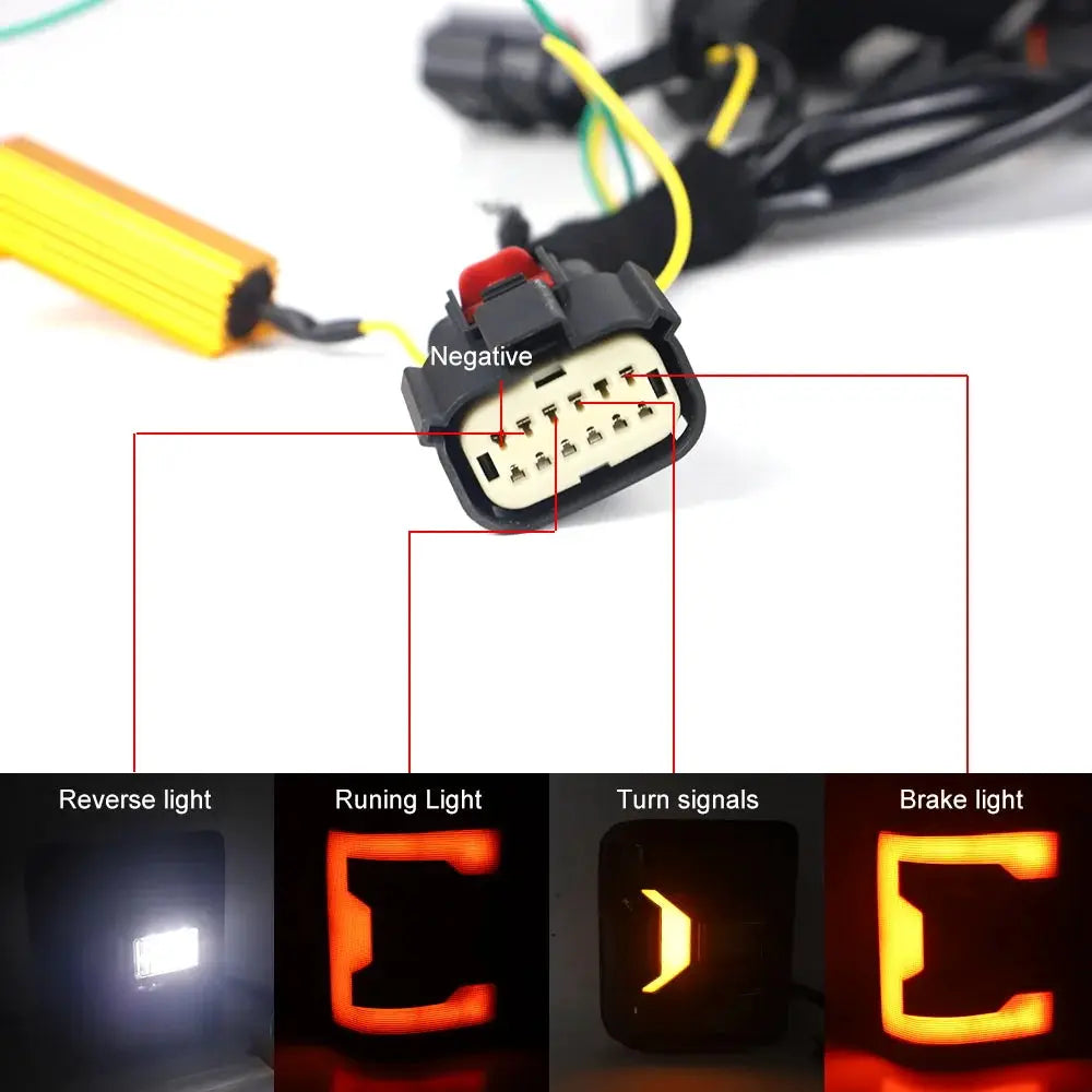 LED Tail Light Rear Brake Light for Jeep Wrangler JL 2018-2023 by InterCyprus Trading Ltd
