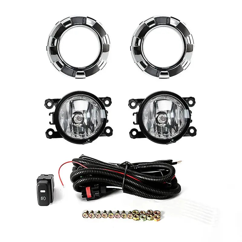 Car Fog Lights For Mitsubishi Pajero 3 2007 2008 2009 2010 V73 V97 Front Bumper Chrome Painting Cover by InterCyprus Trading Ltd