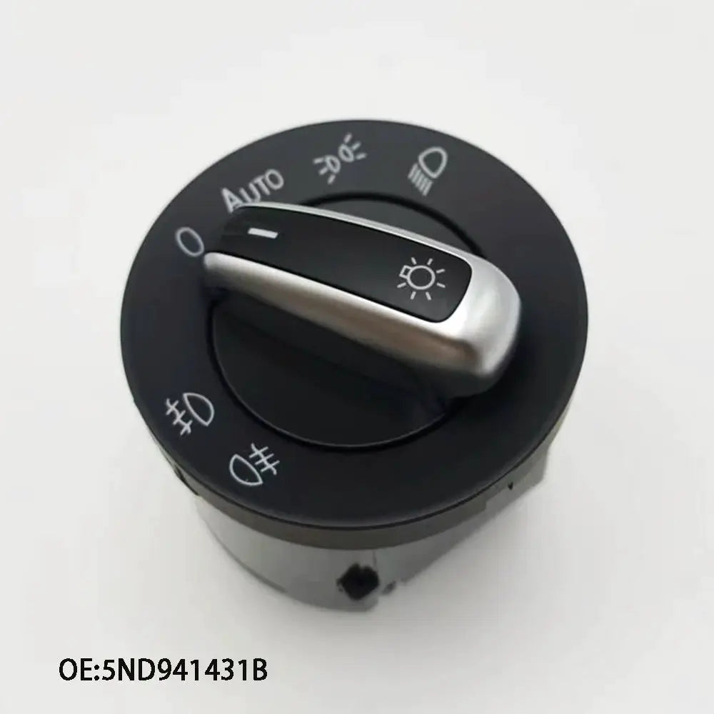 Chrome Headlight and Power Window Master Switch for VW Golf Mk5 Mk6 Jetta Passat B6 Touran SEAT 5ND941431B 5ND959857 by InterCyprus Trading Ltd