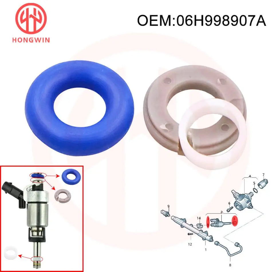 Kit de Reparação de Vedação de Injetor para VW e Audi Beetle, Golf, Passat, Jetta, A3, A4, A5