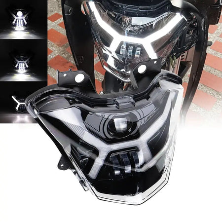 for Kawasaki Z650 Versys-X300 KLE300 2017-2021 LED Projector Headlight High/Low Beam DRL Motorcycle Front Light Assembly by InterCyprus Trading Ltd