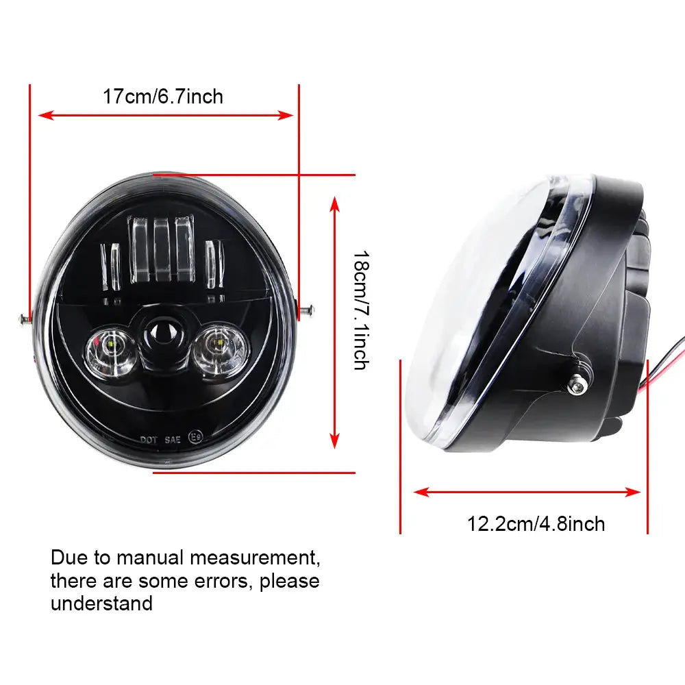 For V Rod VRSCF VRSC VRSCR 2002-2017 60W Vrod LED Front Headlight HI/Low Beam Motorcycle Headlamp by InterCyprus Trading Ltd