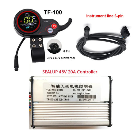 Brushless Motor Controller with TF-100 LCD Display for Kugoo M4 Electric Scooter TF-100 48V 20A  set